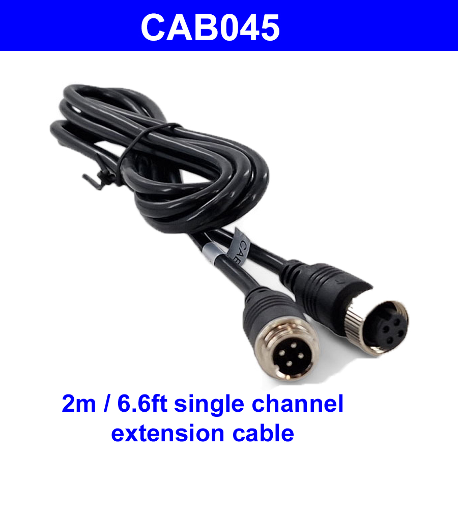 2m 4 pin extension cable for reversing camera